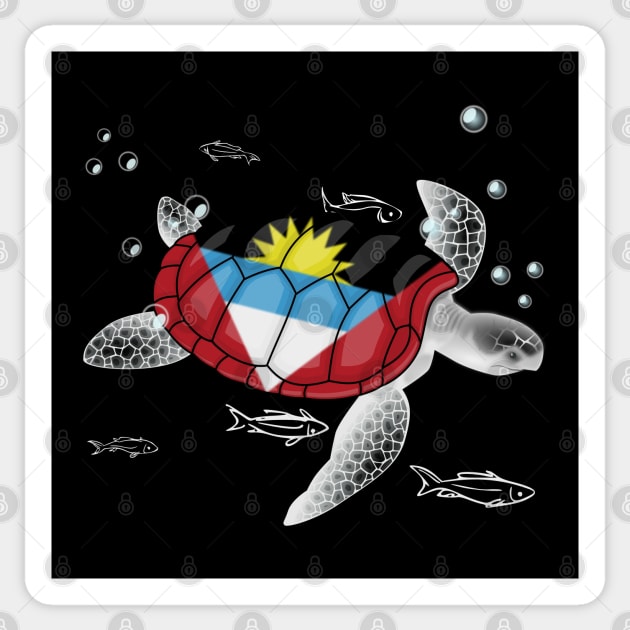 Antigua and Barbuda Turtle Sticker by Fusti